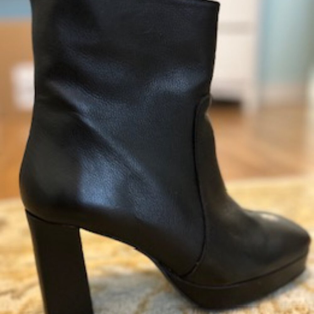 Italian Designer Leather Ankle Platform Boots Size 7---Brand New! - Picture 12 of 12